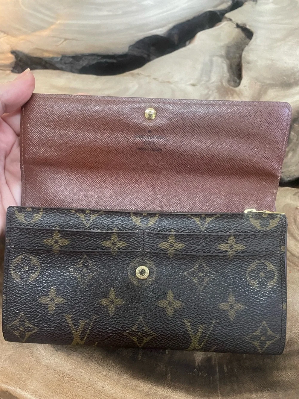 Louis Vuitton Sarah monogram long wallet